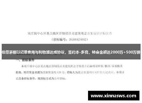 伯恩茅斯以记录费用与利物浦达成协议，签约本-多克，转会金额达2000万+500万镑